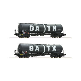 76028 2 piece set tank wagons, GATX